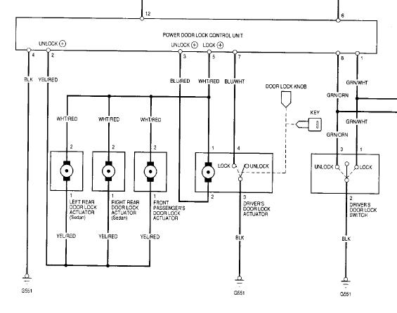 5 Wire Car Door Lock Actuator Wiring Diagram from www.ozhonda.com